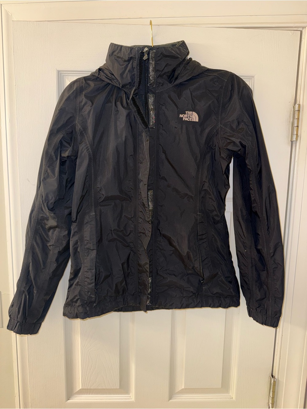 The North Face Women’s Black Hooded Windbreaker Jacket